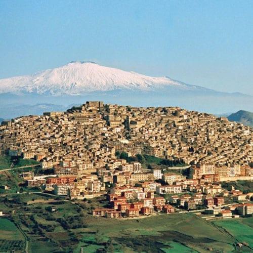 Al Centro Villa Gangi Bagian luar foto